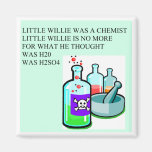 chemistry little willie rhyme fridge magnets