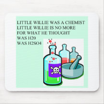 chemistry little willie rhyme mouse mat