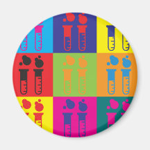 Chemistry Pop Art Fridge Magnet