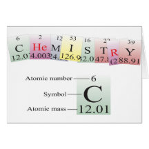 Chemistry Spelled with elements Cards
