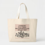 chemistry: the epensive glass breaks first canvas bag