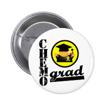 Chemo Grad Testicular Cancer Ribbon Button