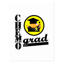 Chemo Grad Testicular Cancer Ribbon Postcards