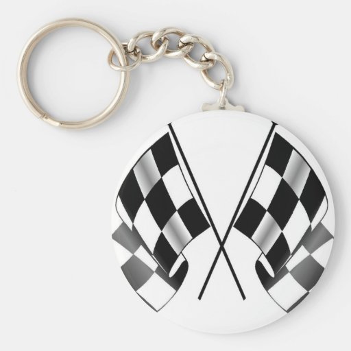 chequered flag key chains