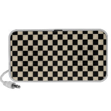 chequered laptop speakers