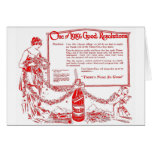 Chero Cola Red 1919 illustration New Year's Peace Greeting Card