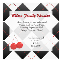 Cherry Argyle Invitation