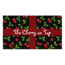 Cherry background business card