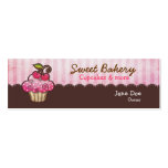 Cherry Berry Cupcake Mini Business Cards Tags