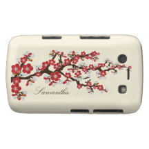 Cherry Blossom BlackBerry Bold Case (red)