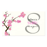 Cherry Blossom Branch Pink, White Business Card