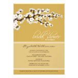 Cherry Blossom Bridal Shower Invitation (gold)
