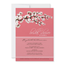 Cherry Blossom Bridal Shower Invitation (pink)