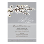 Cherry Blossom Bridal Shower Invitation (platinum)