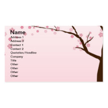 Cherry Blossom Business Cards