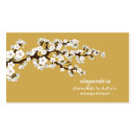 Cherry Blossom Custom Business Cards (gold)