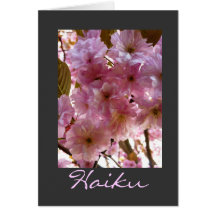 Cherry Blossom Haiku Thank You Friendship Card