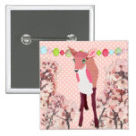 Cherry Blossom Pink Fawn Button buttons