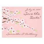 Cherry Blossom Pink Wedding Save the Date invitations