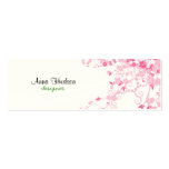 Cherry Blossom Pink, White Business Card