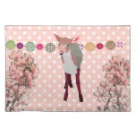 Cherry Blossom Pretty Pink Fawn American MoJo Plac Placemat