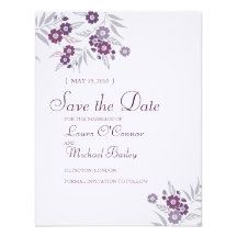 Cherry Blossom Save the Date Cards Invitation