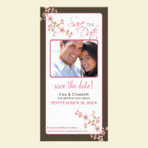 Cherry Blossom Save the Date Photocard (pink) photo cards