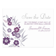 Cherry Blossom Save the Date Postcards