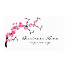 Cherry Blossom Tree Branch Business Card