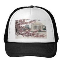 Cherry Blossom Washington DC Trucker Hats