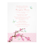Cherry Blossoms and Butterflies Invitation