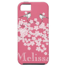 Cherry Blossoms Personalised iPhone 5 case