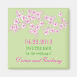 Cherry Blossoms Save the Date Magnet