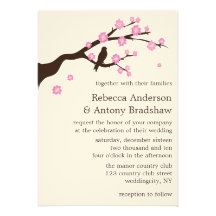 Cherry Blossoms Wedding Invitations