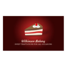 Cherry Cake Bakery business card