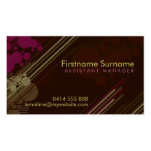 Cherry Chocolate Frunky Grunge Business Card