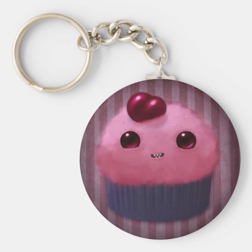 Cherry Cupcake Key Chains