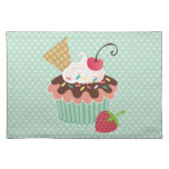 Cherry & Mint Cupcake Placemat
