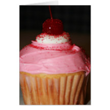 Cherry On Top Cupcake Greeting Card
