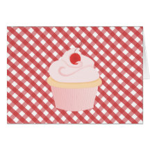 Cherry on Top Cupcake Greeting Cards