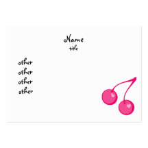 Cherry Sweet-Hearts Business Cards