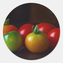 cherry-tomatos round sticker