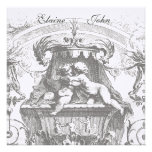 Cherub Angels French Architecture  Invitation