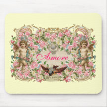 Cherubs & Bird Mousepad