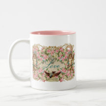 Cherubs & Bird Mugs
