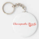Chesapeake Beach Maryland Classic Design Key Chain