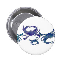 Chesapeake Blue Crabs Pinback Button