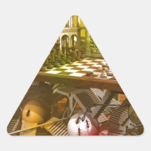 chess game The Queen Triangle Stickers