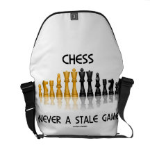 Chess Never A Stale Game (Reflective Chess Set) Commuter Bags