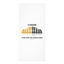 Chess The Art Of Analysis Personalized Rack Card